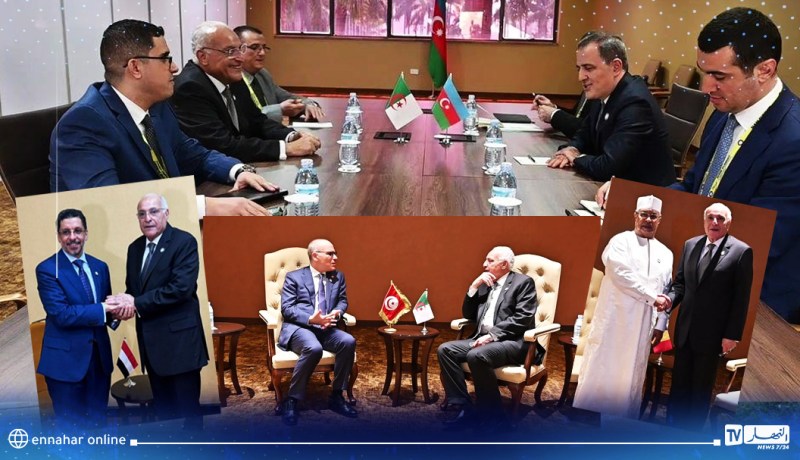 عطاف يعقد لقاءات ثنائية مع نظرائه من تونس واليمن وأذربيجان وتشاد