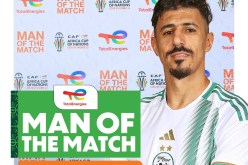 بغداد بونجاح يتوج بجائزة رجل المباراة