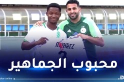 محرز يقوم بالتفاتة طيبة اتجاه مناصر من الطوغو