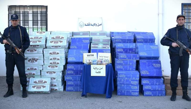 قالمة: الشرطة تحجز قرابة 60 ألف كيس “شمة مغشوشة”
