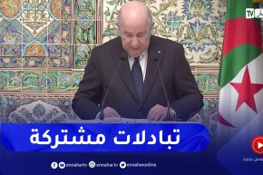 الرئيس تبون: إتفقنا على تدعيم التعاون وتبادل التجارب والخبرات في عدة مجالات