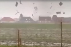 فيديو مرعب.. إعصار يضرب بلجيكا وتضرر عشرات المنازل