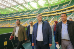 الوزير بلعريبي يتفقد أرضية ميدان ملعب “حسين آيت أحمد” بتيزي وزو