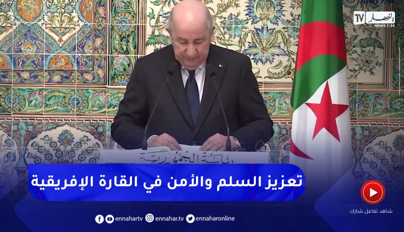 الرئيس تبون: إتفقنا على أهمية العمل المشترك والتنسيق للمساهمة في تعزيز السلم في قارتنا