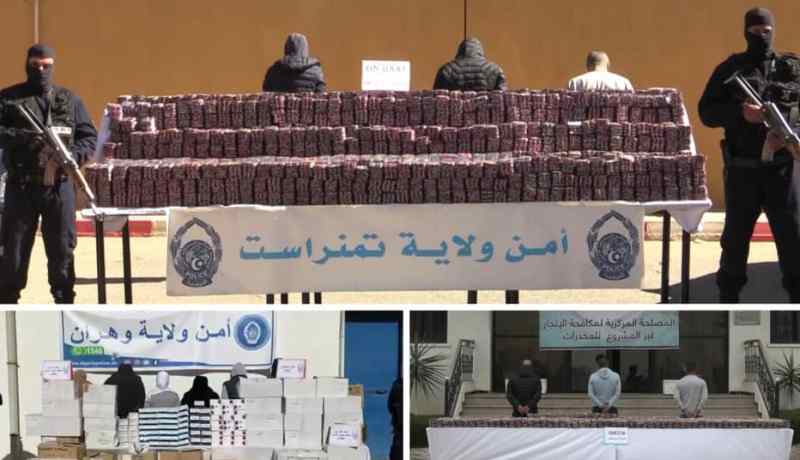 حجز مليون ونصف من الاقراص المهلوسة بوهران.. تمنراست والوادي