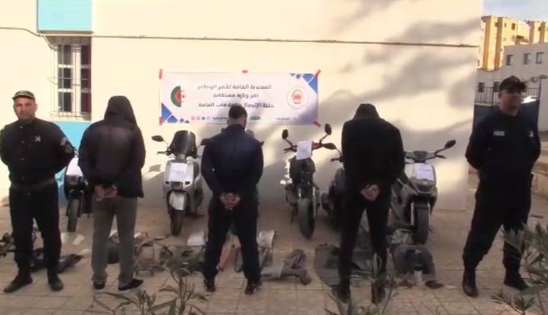 مستغانم: الاطاحة بشبكتين إجراميتين مختصة في السرقة وإسترجاع مركبتين و3 دراجات نارية