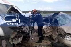 قتيل وجريح في إصطدام بين سيارتين بعين كرشة في أم البواقي