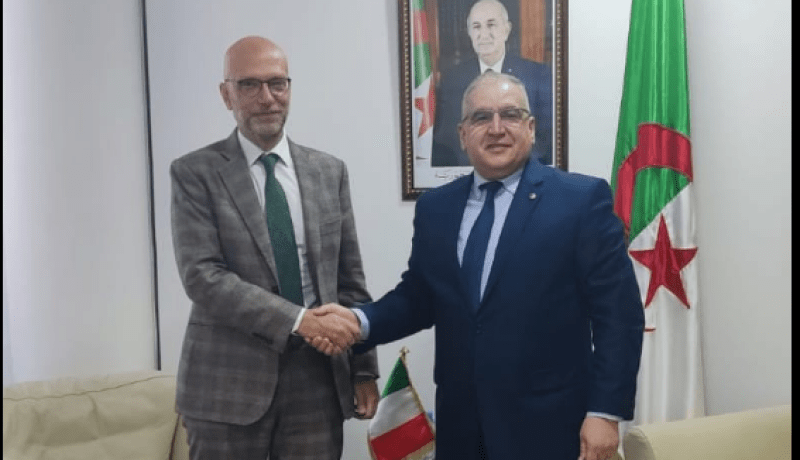 مقرمان يستقبل سفير إيطاليا بالجزائر