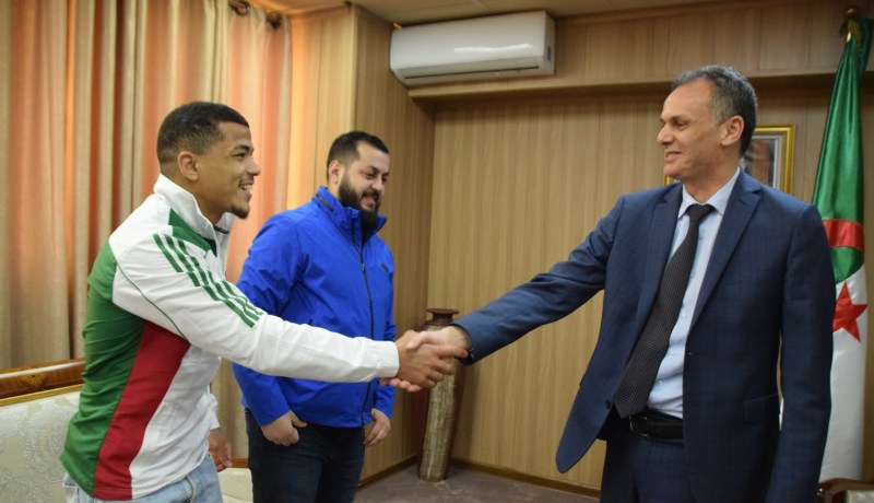 بالصور.. الوزير حماد يستقبل دريس مسعود وإسكندر عثماني