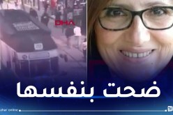 فيديو مُؤلم.. سيدة تُلقي بنفسها أمام الترام لإنقاذ حفيدها