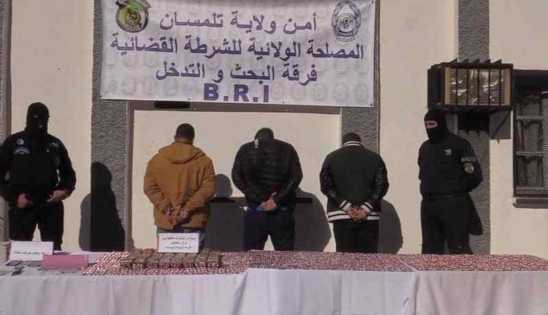 BRI تلمسان تفكك شبكة إجرامية منظمة وتحجز 12 ألف قرص مهلوس