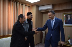 حماد يستقبل العداء قواند محمد علي