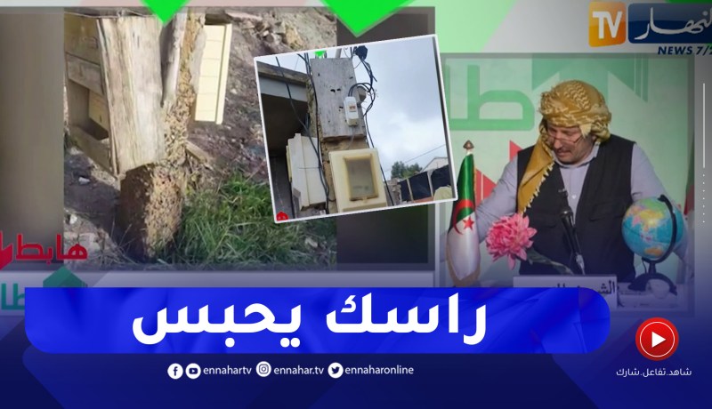 طالع هابط : شاهد أغرب أعمدة كهربائية بالعالم في تيبازة