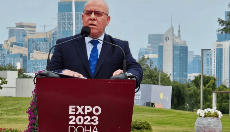 الإحتفال باليوم الوطني للجزائر بمعرض اكسبو الدوحة للبستنة