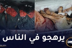 صور صادمة.. إتلاف 72 كغ من اللحوم البيضاء والحمراء فاسدة ومجمدة بقصابتين