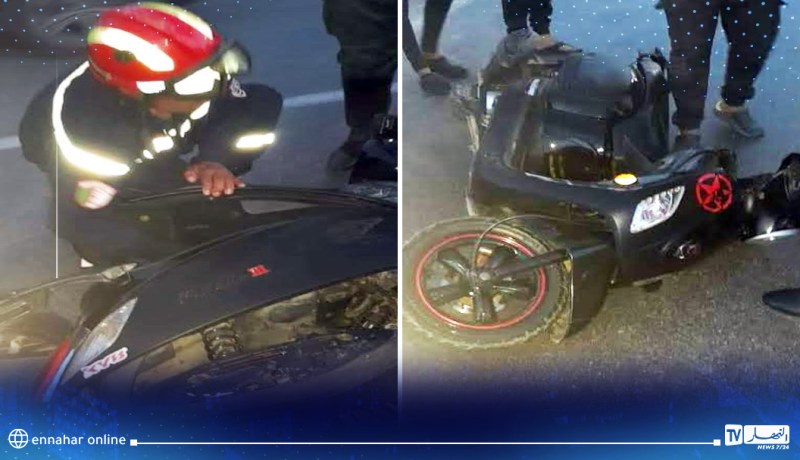 الشلف: وفاة شاب في حادث اصطدام دراجة نارية بحاجز  اسمنتي