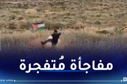 فيديو.. شاهد ماذا حصل لجندي صهيوني ركل علم فلسطين!