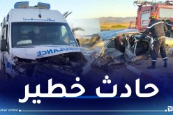 سيدي بلعباس.. إصابة 7 أشخاص في اصطدام بين سيارة اسعاف ومركبة