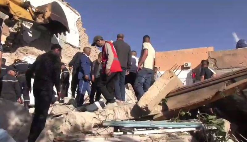 اصابة شخصين في حادث انهيار مبنى ببوسعادة في المسيلة