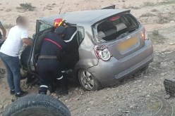 5 جرحى إثر اصطدام بين سيارتين في بسكرة