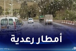 أمطار رعدية على هذه الولايات غدا الثلاثاء
