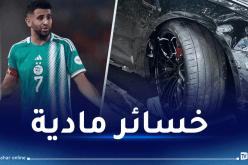 بالصور.. محرز يتعرض إلى حادث مرور