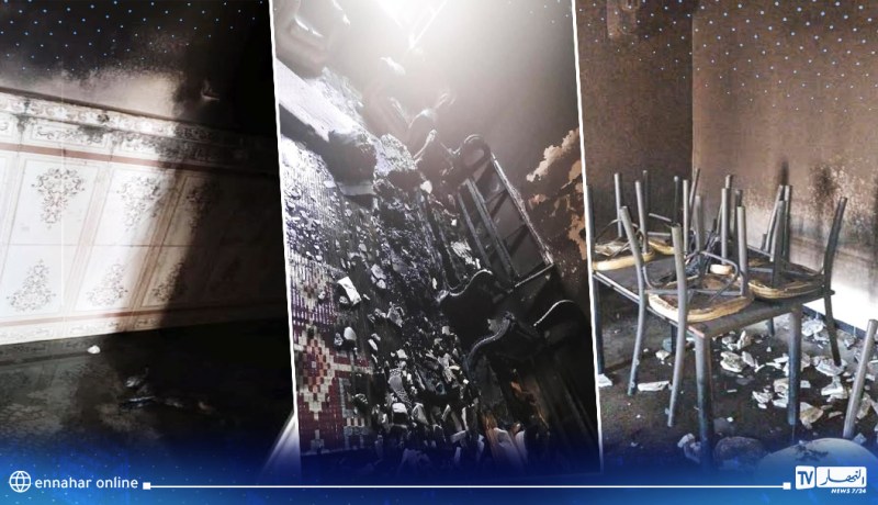 حريق شقة بسدراته في سوق اهراس