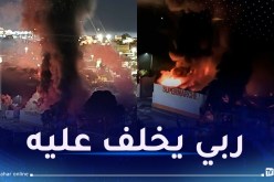 حريق مهول يلتهم محلا لبيع المواد الغذائية في سطاوالي بالعاصمة