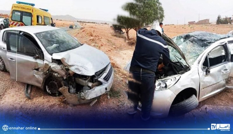 سيدي بلعباس: جريحان في إصطدام تسلسلي لثلاث سيارات بسفيون
