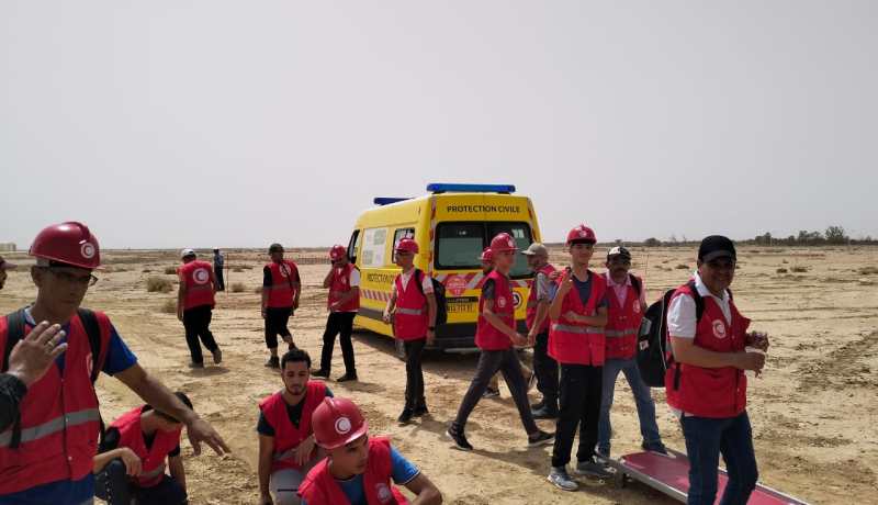 في مناورة إفتراضية.. الهلال الأحمر يركّب وحدة طبية متنقلة في 12 دقيقة