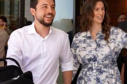 بالفيديو.. شاهد أول ظهور للأميرة رجوة بعد ولادتها