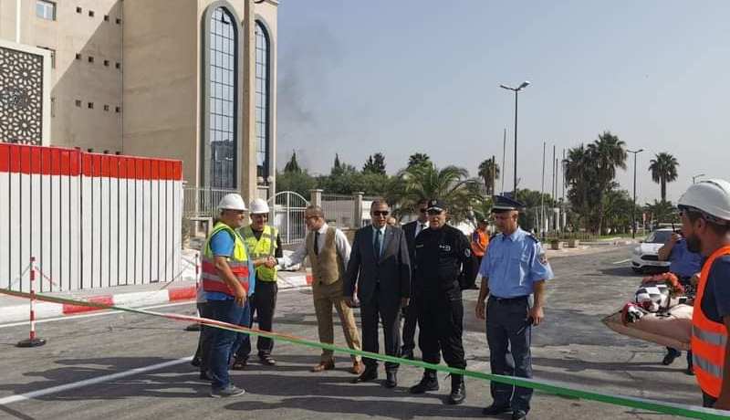 بالصور.. إعادة فتح الطريق 115 ببراقي ومخطط جديد للسير