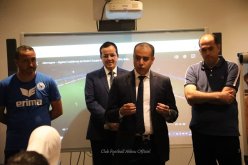 بالصور.. صادي يزور فريق فتيات أقبو ويحفزهن قبل الموعد الهام