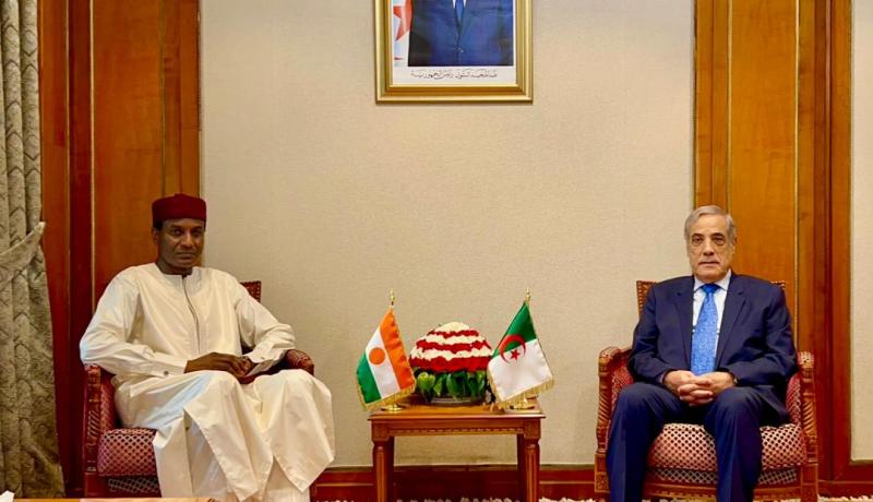 العرباوي يتحادث مع الوزير الأول وزير الإقتصاد والمالية لدولة النيجر