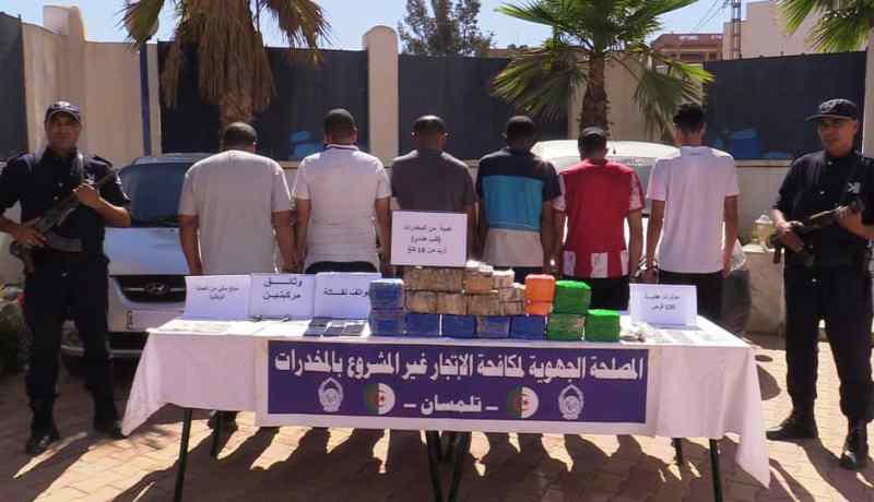 الإطاحة بشبكة للمتاجرة بالمخدرات وحجز 18 كلغ بتلمسان