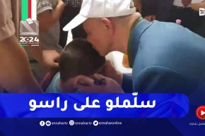 بن قرينة يلبي طلب طفل من ذوي الهمم أراد لقاءه في البويرة