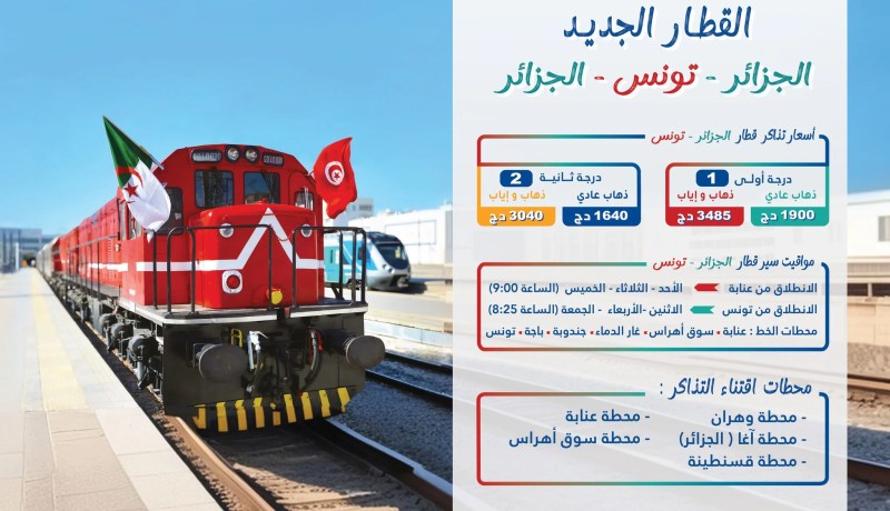 أسعار تنافسية لتذاكر رحلات الخط الدولي الجديد الجزائر- تونس