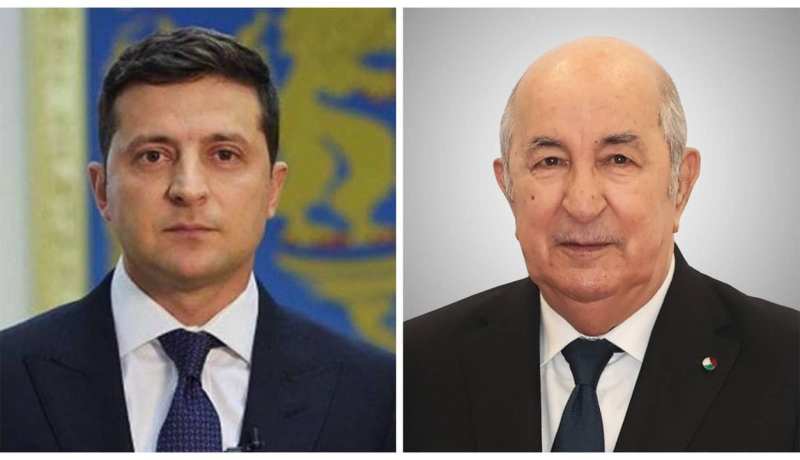 الرئيس الأوكراني يهنئ الرئيس تبون
