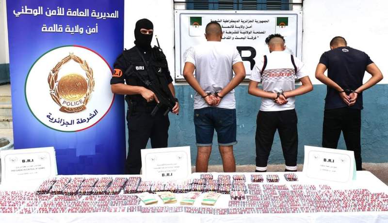قالمة: حجز 4080 كبسولة من المؤثرات العقلية وتوقيف 3 أشخاص