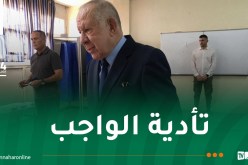 الفريق أول السعيد شنقريحة يُدلي بصوته الإنتخابي