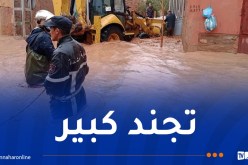 تجند ميداني لمواجهة مخلفات السيول بالنعامة