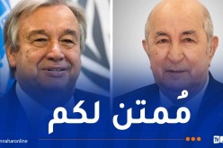 الأمين العام للأمم المتحدة يُهنئ الرئيس تبون