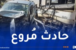 البويرة: 4 ضحايا إثر اصطدام سيارتين بعين بسام