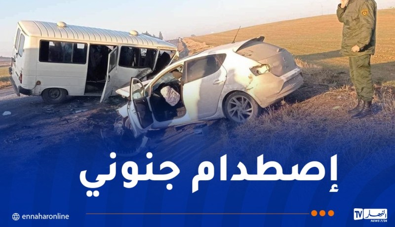 9 ضحايا إثر إصطدام حافلة وسيارة في غليزان