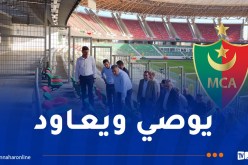 الوزير بلعريبي يقف على أشغال صيانة ملعب “علي عمار” بالدويرة