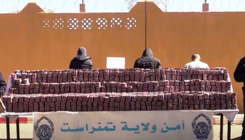 ضبط أكثر من نصف مليون قرص “بريغابالين” بتامنغست