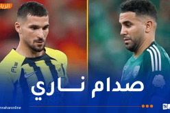 محرز يصطدم بـ عوار في داربي جدة السعودي
