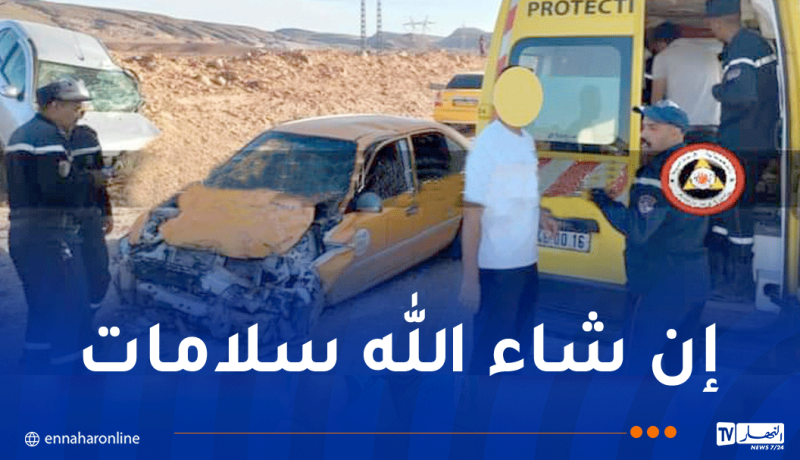 بشار.. 6 جرحى في اصطدام بين سيارتين