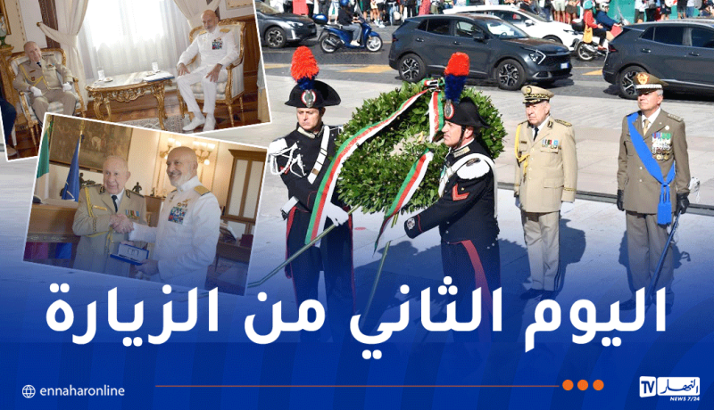 الفريق أول شنقريحة يزور المعلم التاريخي “محراب الوطن” في روما