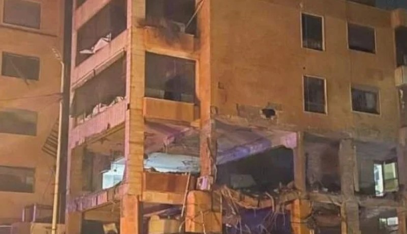 قناة الميادين ببيروت تتعرض للقصف